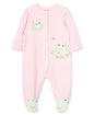 Little Me Clothes for Baby Girls' 100% Cotton Scratch-Free Tag Footie Sleeper, Preemie to 9 Months