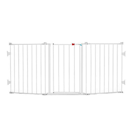 Regalo 192-Inch Super Wide Adjustable Baby Gate and Play Yard, Black, 4-in-1, Bonus Kit, Includes 4 Count (Pack of 1) of Wall Mounts