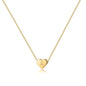 Turandoss Mothers Day Gifts for Mom Wife Women Girls - 14K Gold Plated Heart Pendant Letter Alphabet Necklace Tiny Initial Necklaces Heart Initial Necklace Gifts for Women Teens