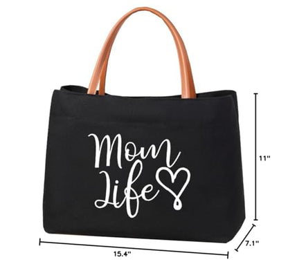 Mom Mama Bag Mother Gifts Momlife Tote for Hospital, Shopping, Beach, Travel