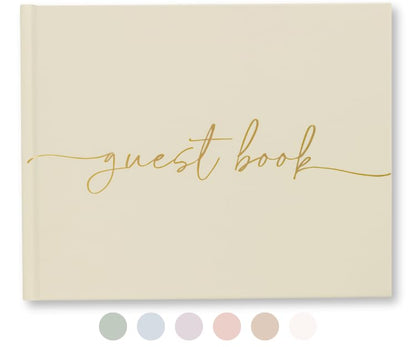 Lamare Elegant Blank Page Wedding Guest Book – The Perfect Polaroid Guest Book for Wedding Receptions, Birthdays, Baby Showers, and Special Events – A Stylish Sign-in Book for Guests
