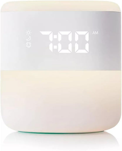 Frida Baby 3-in-1 Alarm Clock + Sound Machine + Nightlight | Wake Up Light Sunrise Alarm Clock, White Noise Soother, Sleep Trainer, Nursery + Toddler + Kids Bedroom (Bluetooth)