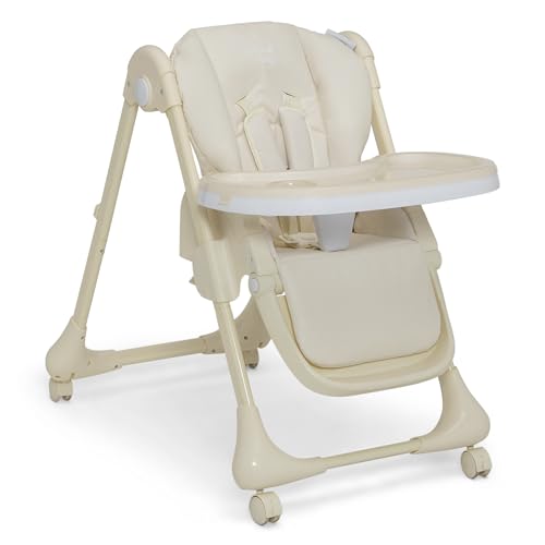 Delta Children Little Folks 2-in-1 SlimFold High Chair for Babies and Toddlers, Sage Green