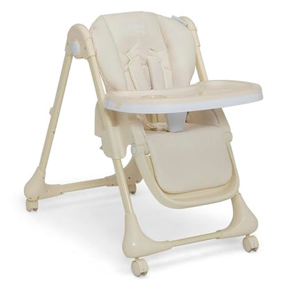 Delta Children Little Folks 2-in-1 SlimFold High Chair for Babies and Toddlers, Sage Green