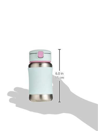 Skip Hop Toddler Sippy Cup with Straw, Sparks Stainless Steel Straw Bottle, Ice Cream