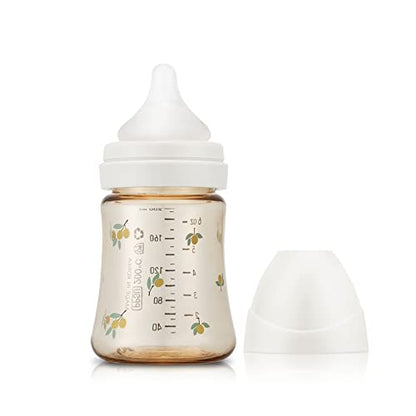 Grosmimi PPSU Baby Bottle, BPA Free (10oz Bear_Pure Gold)