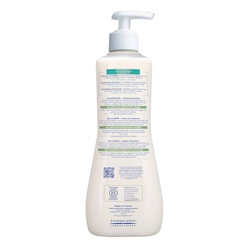 Mustela Stelatopia Eczema-Prone Skin Cleansing Gel - Baby Face & Body Wash with Natural Avocado & Sunflower Oil - Fragrance-Free & Tear Free - Various Sizes