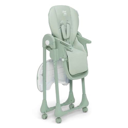 Delta Children Little Folks 2-in-1 SlimFold High Chair for Babies and Toddlers, Sage Green