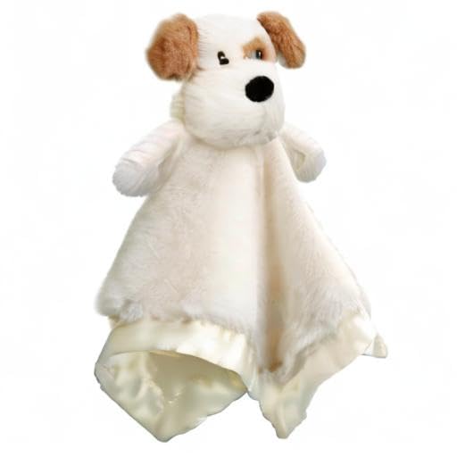 Bear Security Blanket Soft Baby Lovey Fluffy Blanket Unisex Lovie Snuggle Toy Baby Bear Stuffed Gift for Newborn, Boys and Girls, 13.5 Inch