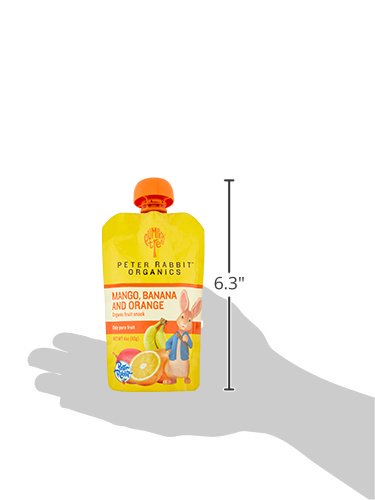 Peter Rabbit Organics Fruit Vegetable, Squeezable Pouches, 4 Ounce (Pack of 18)