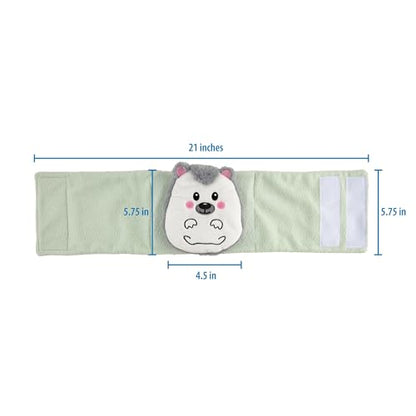 Dr. Brown's Infant Gripebelt Heated Belly Band, Soothe Baby's Tummy with Gentle Warmth and Compression, Hedgehog, 0m+