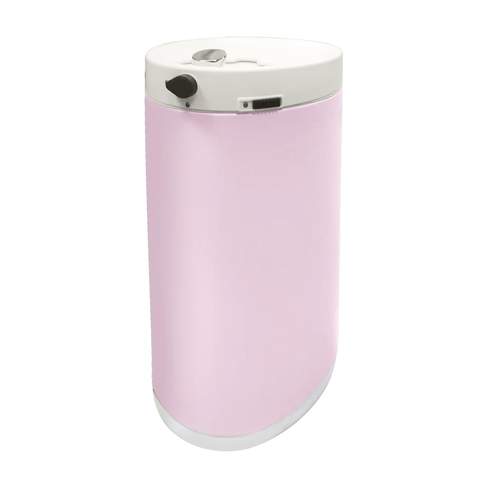 Diaper Pail, Baby Diaper Trash Can with Removal Inner Liner, Childproof Lock, Stainless Steel Garbage Pail with lid, Soft Close, Odor Control Diaper Disposal Bin, 4 Gallon Pink Diaper Can