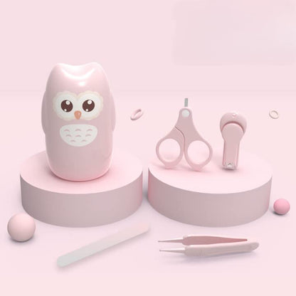 PandaEar Baby Nail Manicure Pedicure Grooming Care Kit (4 Pack)| Clippers Scissors File Tweezers | Newborn Infant Toddler Kids|1 Months Plus (Green)