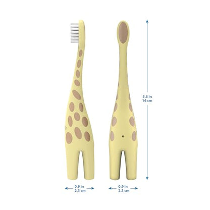 Dr. Brown's Infant-to-Toddler Training Toothbrush, Soft for Baby's First Teeth, Pink Elephant, 0-3 Years (Colors/Styles May Vary)