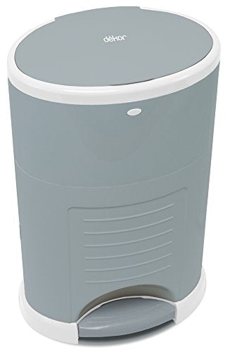 Diaper Dekor EKO Plus Diaper Pail Gift Set, White | ONLY Eco-Friendly Diaper Pail Made with 70% Recycled Materials | Comes with up to a Year's Supply Worth of Diaper Dekor Refills!