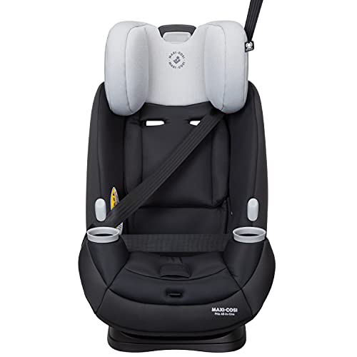 Maxi-Cosi Pria All-in-One Convertible Car Seat, Rear Facing Car Seat for Infants from 4-40 lbs, Forward Facing Car Seat up to 100 lbs in Booster Seat Mode, Rose Pink Sweater