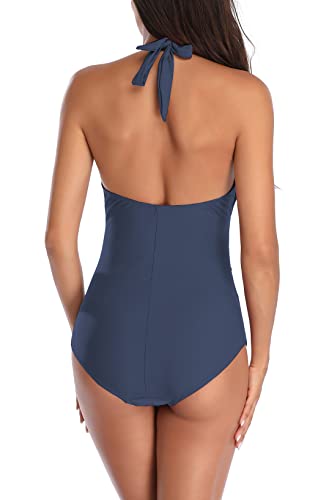 EastElegant Maternity Swimsuits One Piece V-Neck Pregnancy Swimwear Halter Maternity Bikini