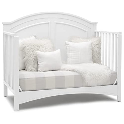 Delta Children Perry 6-in-1 Convertible Crib - Greenguard Gold Certified, Bianca White