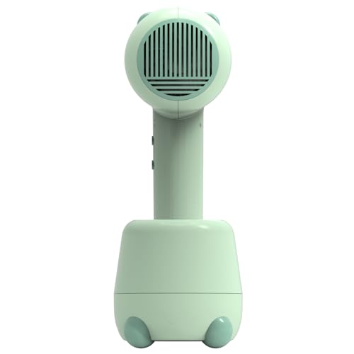 Cordless Baby Hair Dryer for Infant, Low Heat Gentle Air Rechargeable Small Hair Blow Dryer for Baby Butt Skin with 3 Speed Settings, 0-3 Years Using (Khaki)