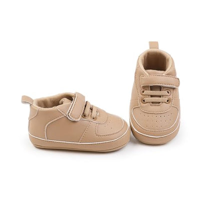 Clowora Unsex Baby Shoes Boys Girls Infant Sneakers Non-Slip Soft Rubber Sole Toddler Crib First Walker Lightweight Shoes