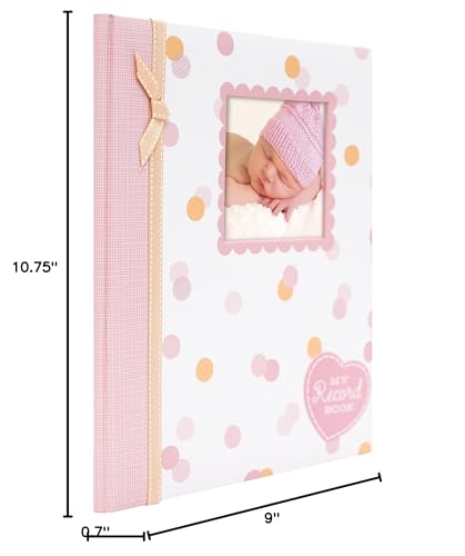 Bird Photo Album, Memory Keepsake Babybook, Gender-Neutral Baby Accessory for New and Expecting Parents, Pink