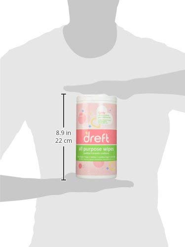 Dreft Multi-Surface All-Purpose Gentle Cleaning Wipes for Baby Toys, Car Seat, High Chair & More, 70 Count