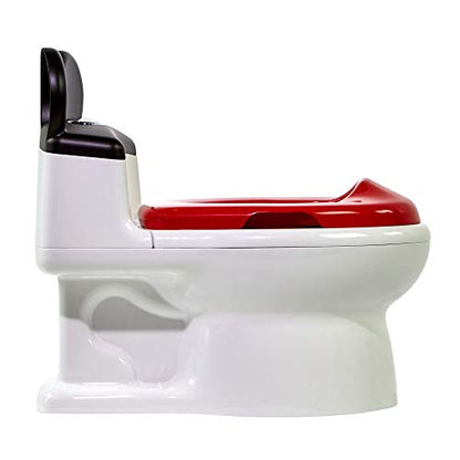 The First Years Disney Minnie Mouse Potty Training Toilet and Toddler Toilet Seat - Toilet Training Potty with Fun Flushing and Cheering Sounds,Pink