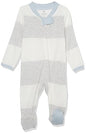 HonestBaby Sleep & Play Footed One-Piece Pajama Sleeper 100% Organic Cotton, Baby Boys