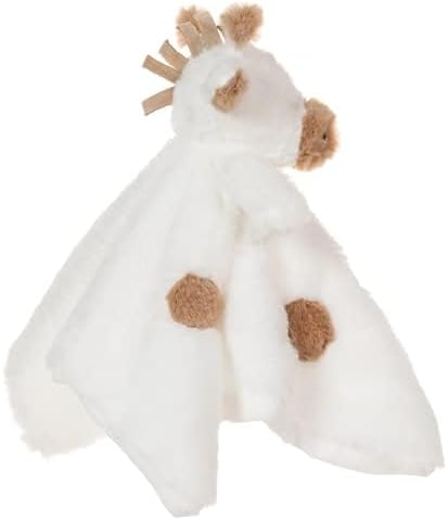 Apricot Lamb Luxury Snuggle Plush Cute White Giraffe Infant Stuffed Animals Security Blanket Nursery Character Blanket (White Giraffe, 14 Inches)