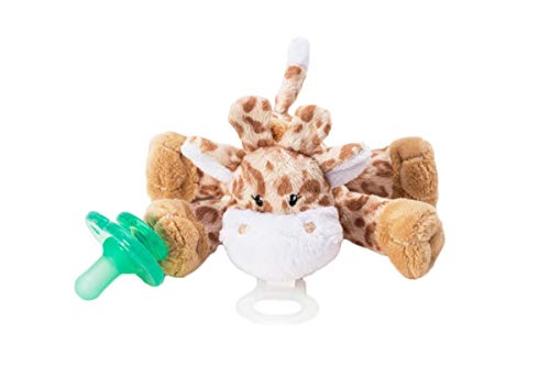 Nookums Paci-Plushies Buddies - Alligator Pacifier Holder - Adapts to Name Brand Pacifiers, Suitable for All Ages, Plush Toy Includes Detachable Pacifier
