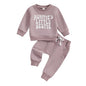 Toddler Baby Mama's Boy Clothes Long Sleeve Sweatshirts Jogger Pant Newborn Boys 2 Piece Outfits Fall Winter