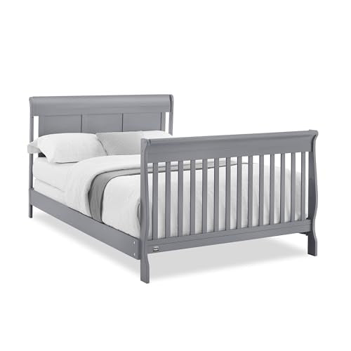 Delta Children Simmons Kids Carter 6-in-1 Convertible Crib - Greenguard Gold Certified, Black Ebony