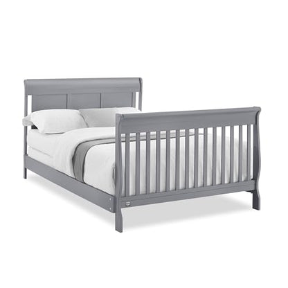 Delta Children Simmons Kids Carter 6-in-1 Convertible Crib - Greenguard Gold Certified, Black Ebony