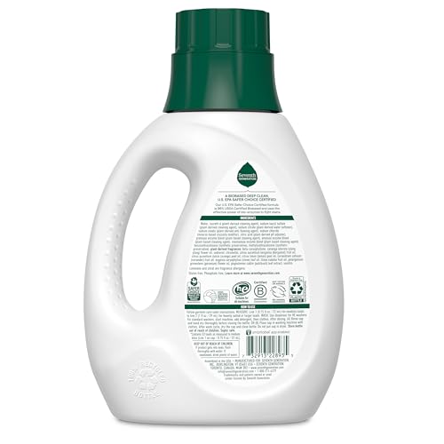 Seventh Generation Concentrated Baby Laundry Detergent, Fresh Scent, 40 Fl Oz, Pack of 2