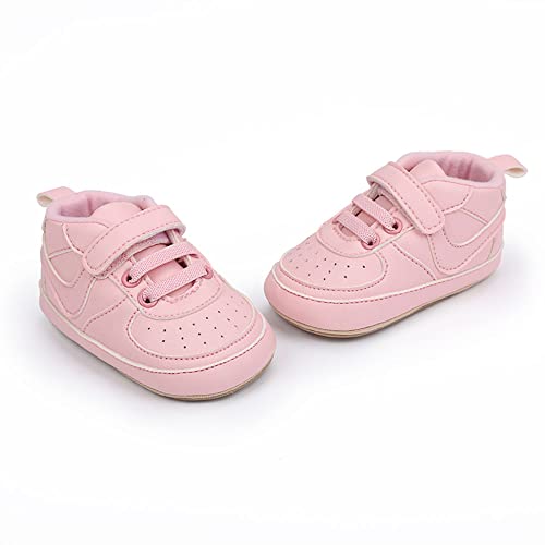 Clowora Unsex Baby Shoes Boys Girls Infant Sneakers Non-Slip Soft Rubber Sole Toddler Crib First Walker Lightweight Shoes