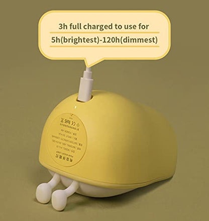 Cute Dinosaur Night Light, Brightness Adjustable Baby Bedside Night Lamp USB Recharging, Nursery Room Decor Kids Toddlers Night Light, Dinosaur Gifts for Birthday, Christmas, Green