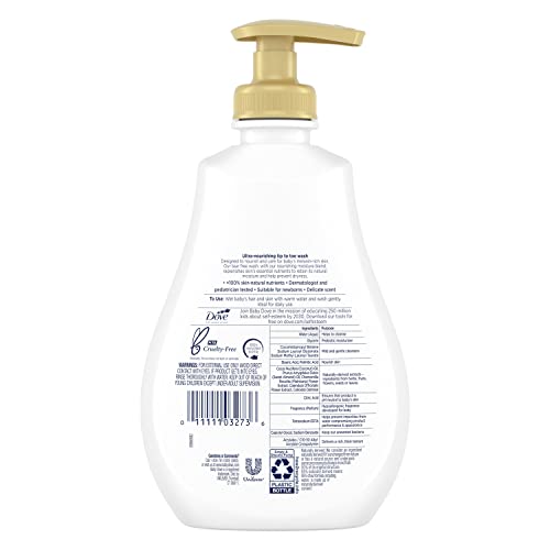 Baby Dove Sensitive Baby Wash Melanin-rich Skin Nourishment For Baby Bath Time Tear-Free and Hypoallergenic 34 oz