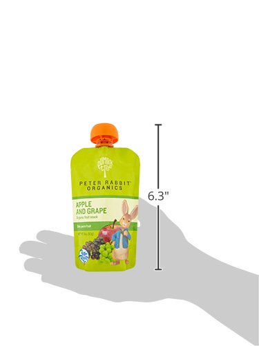 Peter Rabbit Organics Fruit Vegetable, Squeezable Pouches, 4 Ounce (Pack of 18)