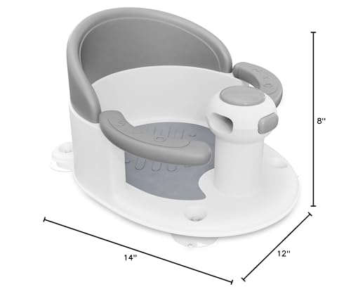 BEBELEH™ Baby Bath Seat for Babies 6 Months & Up - Safe Infant and Toddler Baby Bathtub Seat for Sitting Up - Baby Bath Tub Baby Tub Seat for Shower (Pink)