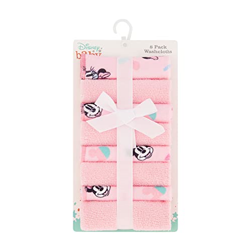 Disney Hooded Baby Towel and Baby Washcloths | Nursery Character Baby Towels and Washcloths | 2 Baby Bath Towels and 8 Washcloths for Baby Girls or Boys