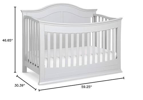 DaVinci Meadow 4-in-1 Convertible Crib in White, Greenguard Gold Certified