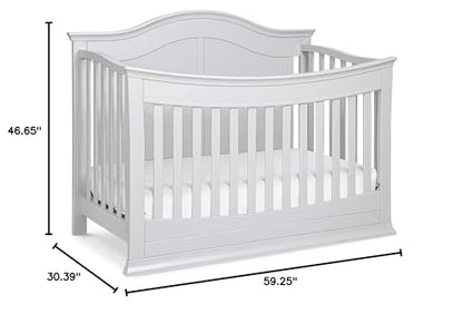 DaVinci Meadow 4-in-1 Convertible Crib in White, Greenguard Gold Certified