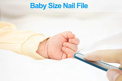 Socub Baby Nail Kit, Baby Nail Clipper, Scissor, Nail File, Tweezer, 4-in-1 Baby Grooming Kit Set for Newborn, Infant, Toddler, Blue