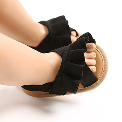 myppgg Baby Boys Girls Summer Sandals Non-Slip Soft Sole Infant Slippers Cotton Crib Shoes for Toddler First Walkers