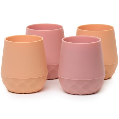 Tooshka® | Set of Four Tiny Cups | Baby-Led Weaning Essentials for Toddlers 6+ Months of Age | BPA, Lead, & Phthalate Free