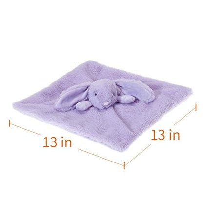 Apricot Lamb Stuffed Animals Cream Bunny Rabbit Security Blanket Infant Nursery Character Blanket Luxury Snuggler Plush Baby Lovey(Cream Bunny, 13 Inches)