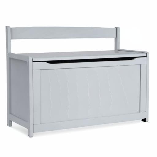 Melissa & Doug Wooden Toy Chest - White Furniture for Playroom - Kids Toy Box, Wooden Storage Organizer, Children's Furniture