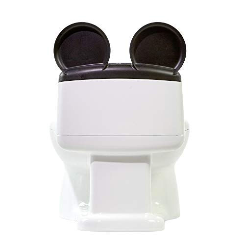 The First Years Disney Minnie Mouse Potty Training Toilet and Toddler Toilet Seat - Toilet Training Potty with Fun Flushing and Cheering Sounds,Pink