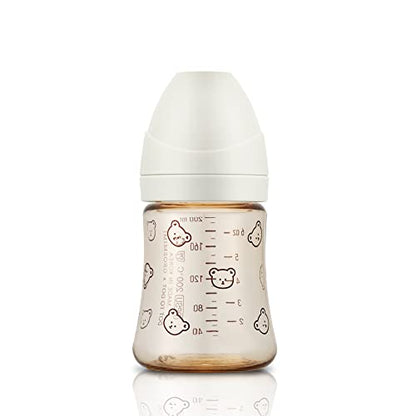 Grosmimi PPSU Baby Bottle, BPA Free (10oz Bear_Pure Gold)