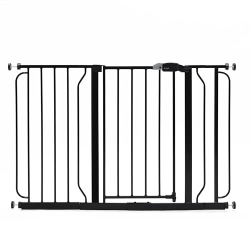 Regalo Easy Step 38.5-Inch Wide Walk Thru Baby Gate, Includes 6-Inch Extension Kit, Pressure Mount Kit, Wall Cups